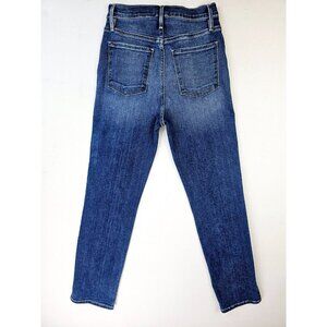Frame Size 26X28 Womens Le Sylvie Crop Slit Hem Blue Denim 5 Pocket Logo Jeans